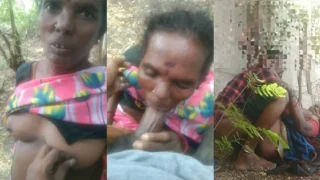 तमिल रंडी आंटी का ब्लोजॉब और चुदाई का आउटडोर सेक्स