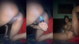 बॉटल से छूट छोड़त्ती हॉंरी यंग गर्ल