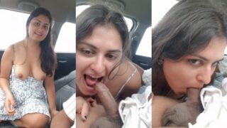 कार के अंदर सेक्सी गर्ल नै दी अपने बॉयफ्रेंड को डीप ब्लोजॉब