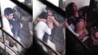 रेस्टोरेंट के अंदर सेक्स का मजा लेते कॉलेज लवर का हिडन कैम