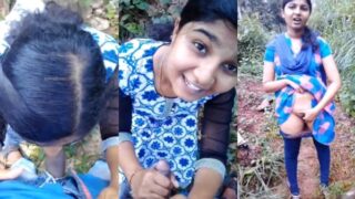 क्यूट मल्लू तीन गर्ल का आउटडोर ब्लोजॉब और पुसी शो
