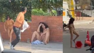 दारू पीके रोड मे नंगी होक तमाशा करती लड़की का जैपुर वटप वायरल वीडियो