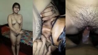 सस्ते से होटल मे गर्लफ्रेंड को लेजा उसकी चूत चातके छोड़ा
