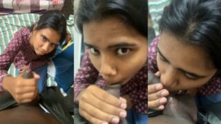 टीनएज वर्जिन सिस्टर से ब्लोजॉब का मजा लिया उसके बड़े भाई नै